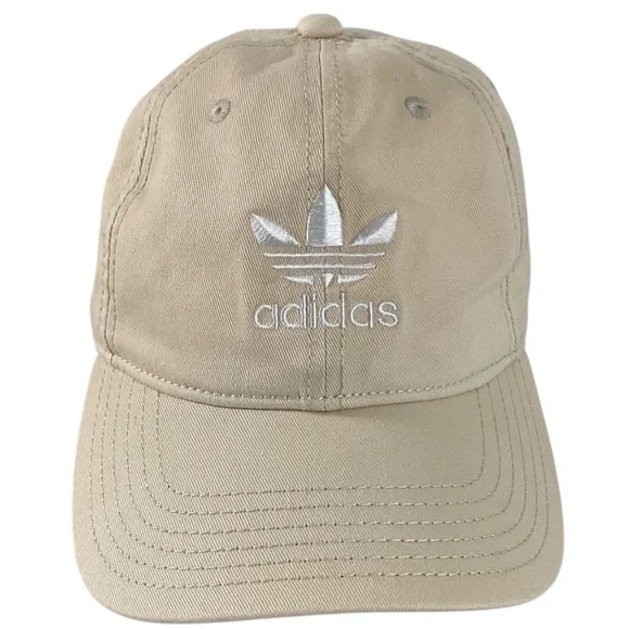 Adidas Originals Trefoil Hat Tan Strapback Adjustable Baseball Cap - Picture 1 of 7